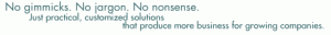 no gimmicks no jargon